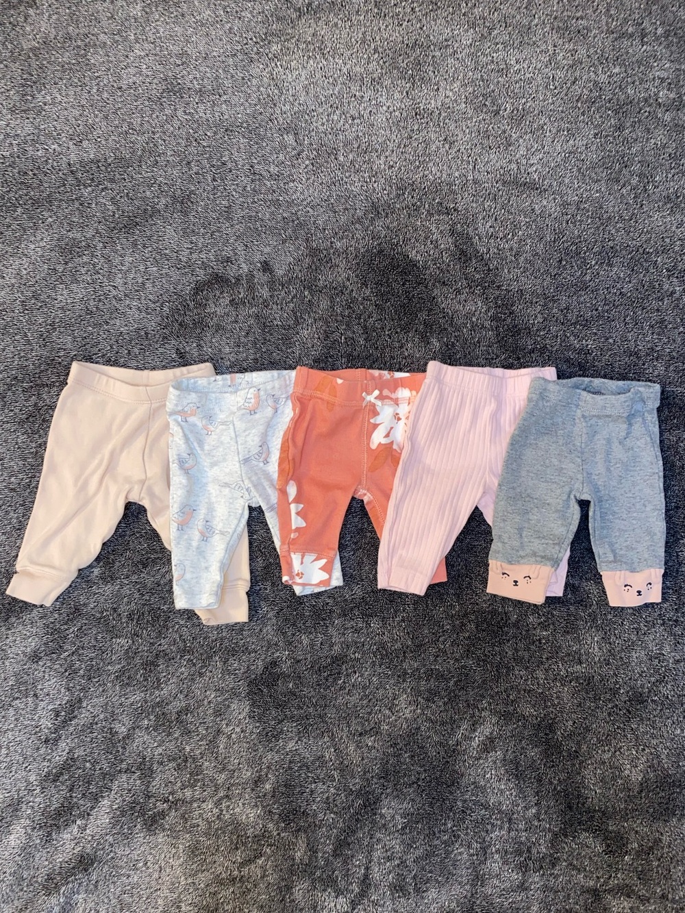 Newborn Baby Girl Pants Bundle 5 Pairs